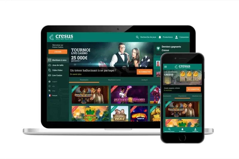 Jouer sur Cresus casino Mobile