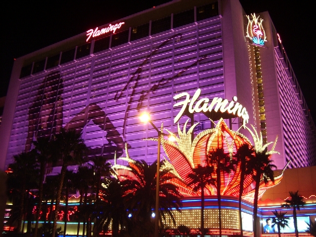 flamingo las vegas neon